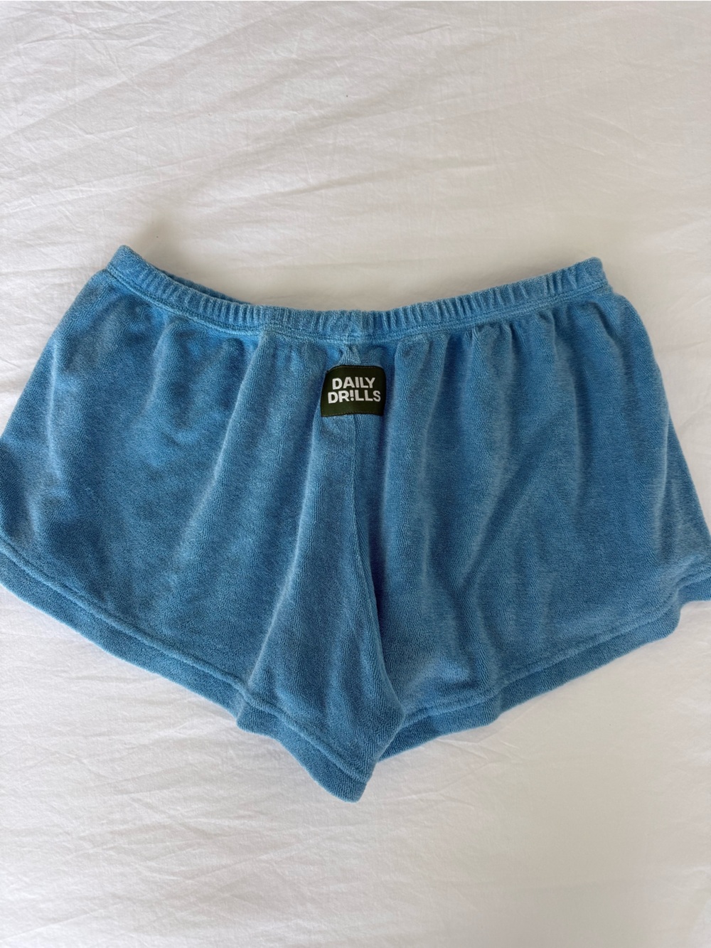 Daily Drills Teal Terry Cloth Lounge Shorts